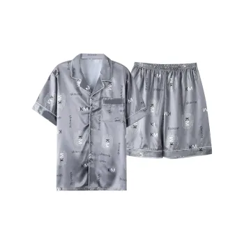 Follow The United States Pajama Set Men's Silver Gray