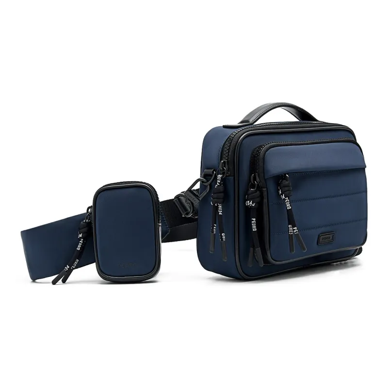 PEDRO Nylon Shoulder Bag Regular Men's Dark Blue-1