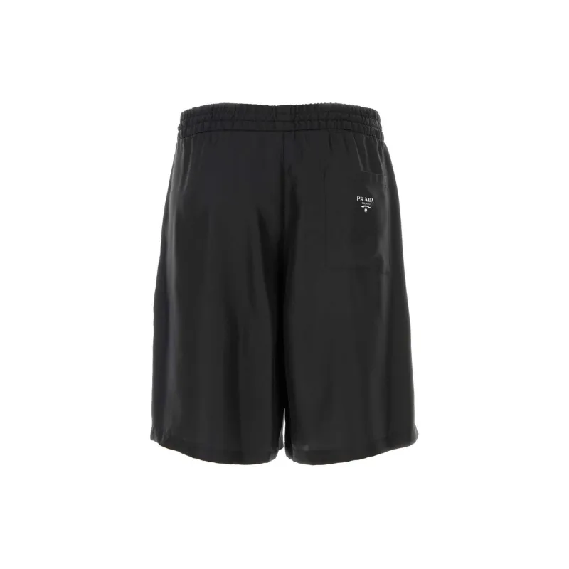 PRADA Elasticated Knee High Shorts-1