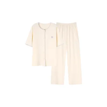 JinShaLa Pajama Set Women's Light Yellow