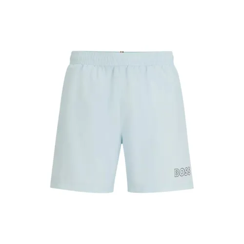 HUGO BOSS Casual Shorts Men Light Blue