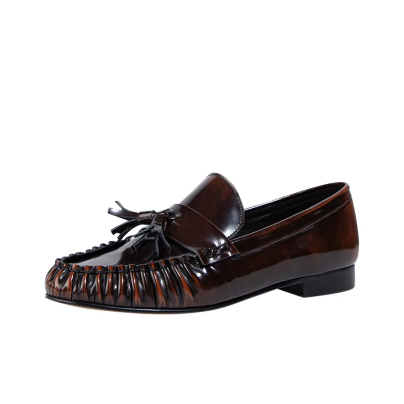 WUDASHU Loafers Women's Black/Tea Brown-5