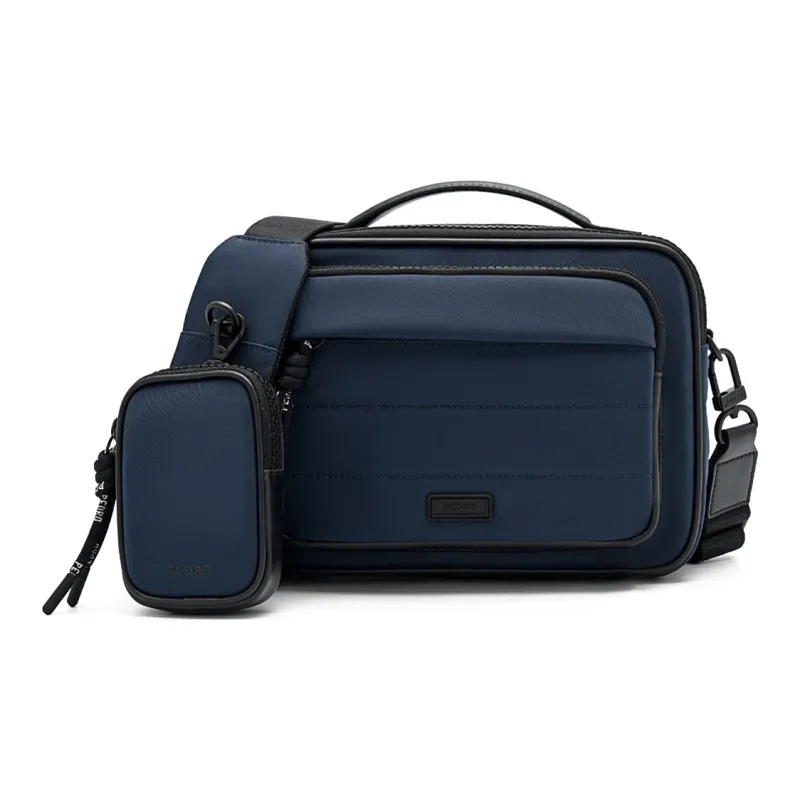 PEDRO Nylon Shoulder Bag Regular Men's Dark Blue-0