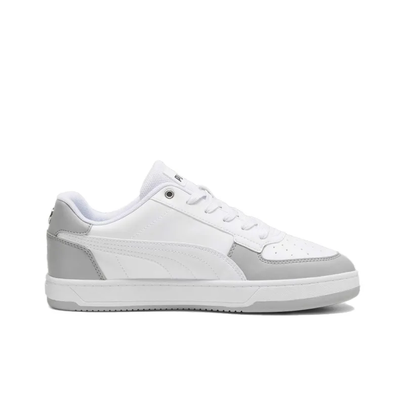 PUMA Mercedes AMG PETRONAS Caven 2.0 Anti Slip Wear Resistant Low Top Skateboard Shoes Unisex Gray White Blue-1