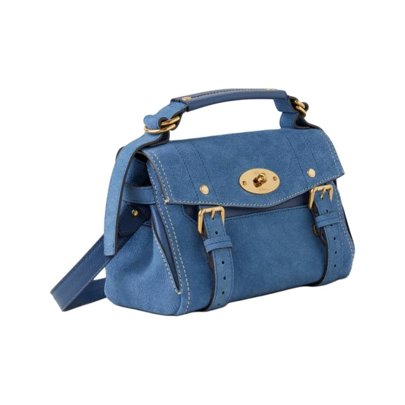 Mulberry Alexa Denim Shoulder Bag Crossbody Bag Handbag Mini Women's Indigo-1