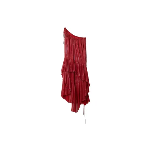 Burberry Sleeveless Dress Women's Red
