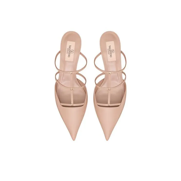 Valentino Garavani Rockstud Pointed Toe Caged Mules Women's-3