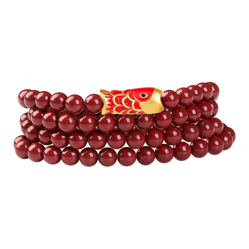 The Years Are Quiet Cinnabar Jade Bracelets Unisex-14