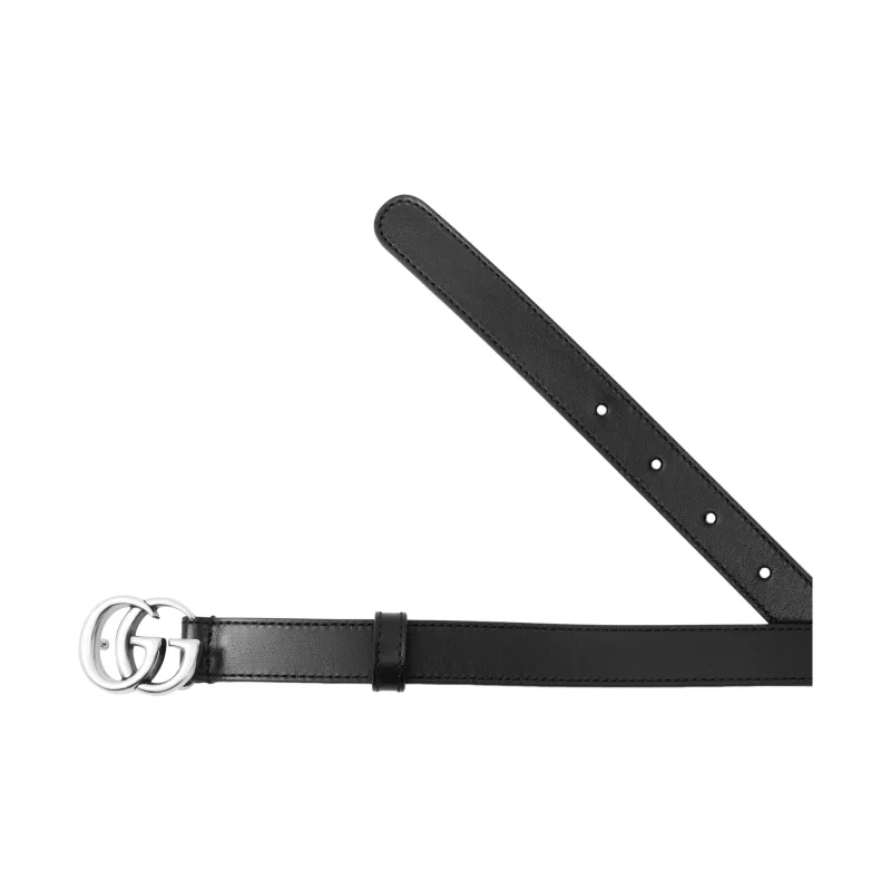 GUCCI Gg Marmont Belt Palladium toned Buckle .8 Width-2