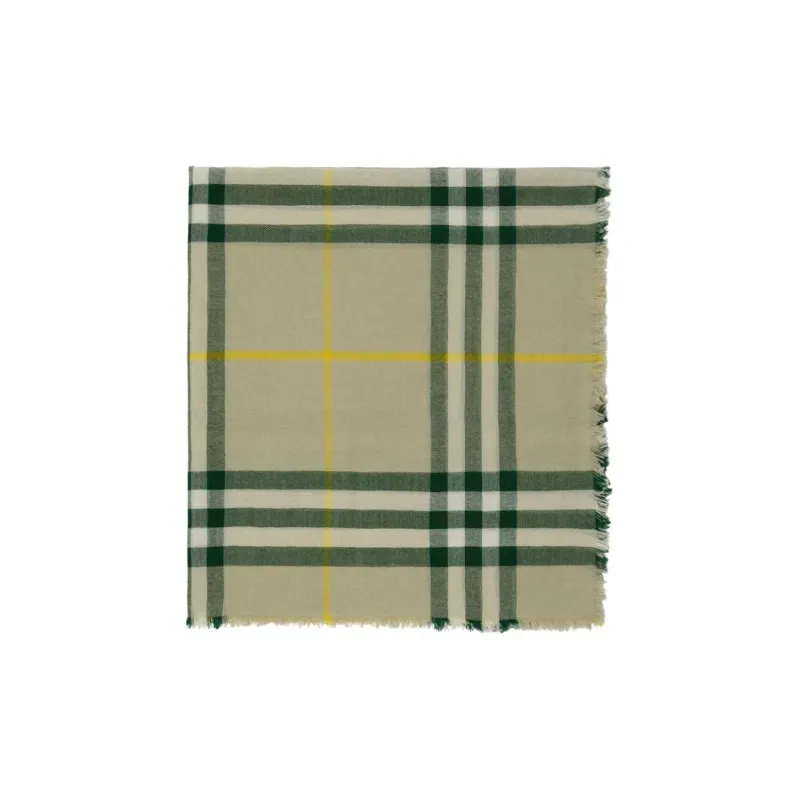 Burberry Knit Scarves Men's Green-1