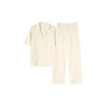 JinShaLa Pajama Set Women's Light Yellow