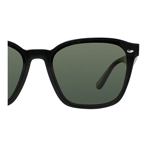 RayBan Plate Frame Injection Molding Square Sunglasses Unisex Black-4