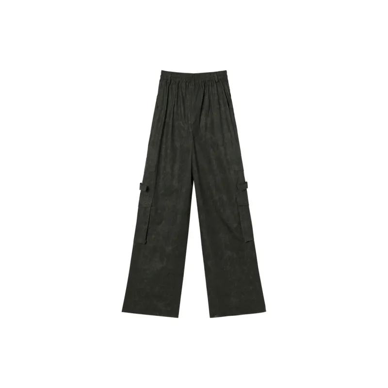 MEETLADY Casual Pants Women's Army Green-1
