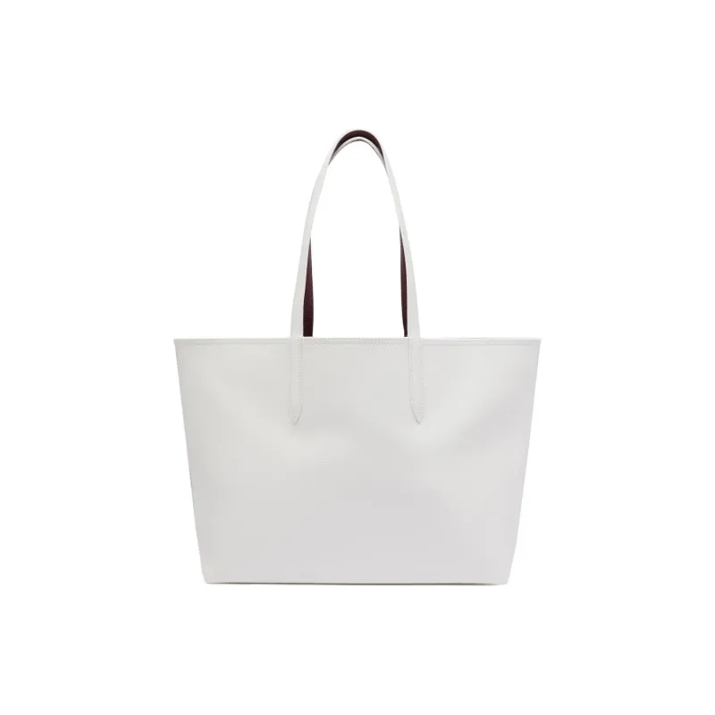 LACOSTE PVC Tote Bag Shopping Bag Handbag Women's White-1