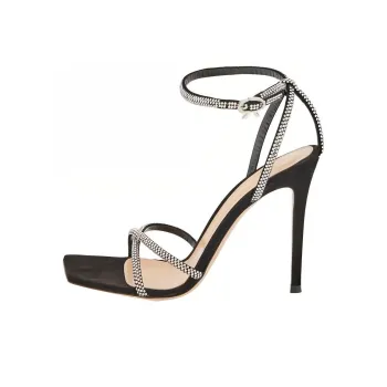 GIANVITO ROSSI Cystal embellished 120mm Suede Sandals