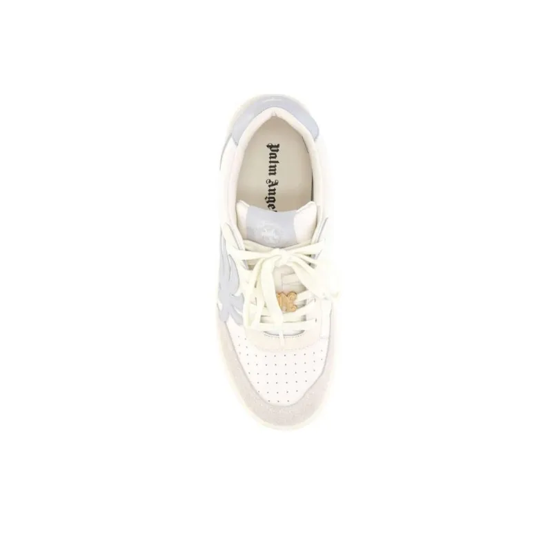 PALM ANGELS Low Top Skateboard Shoes Men's Beige Blue-4