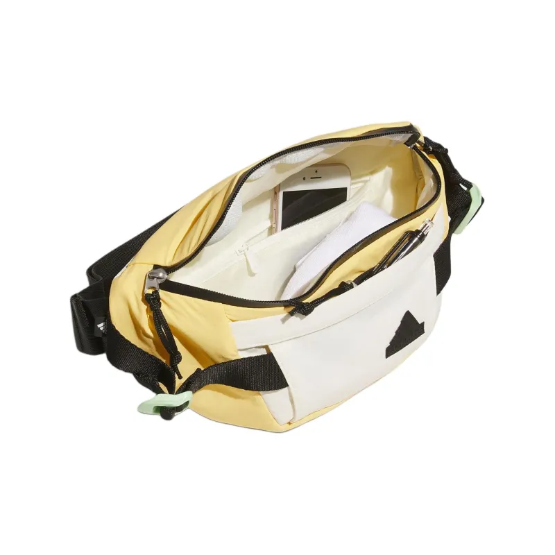 Adidas Recycled Polyamide Shoulder Bag Crossbody Bag Fanny Pack Small Size Unisex Apricot Yellow-3