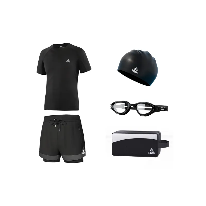 PEAK Swimming Sets Polyester Pool Men's Black-10