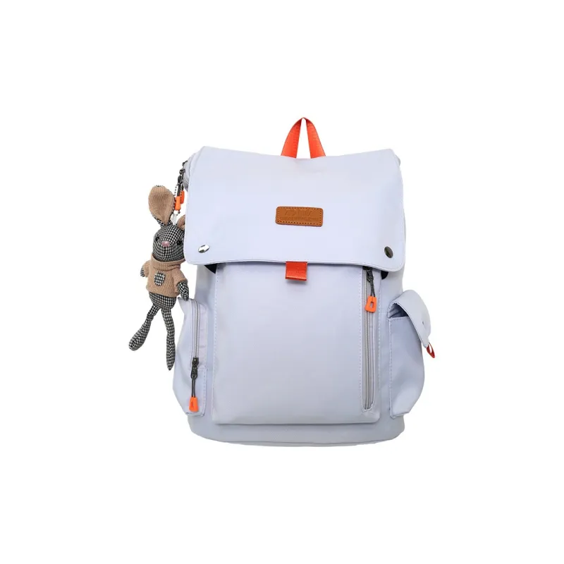 Duoluplo Doron Paul Nylon Backpack Regular Unisex Black/Light Blue/Blue/Green-5