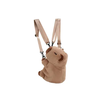 Holding Bamboo Polyester Backpack Regular Unisex Brown