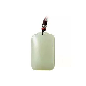 GOLDFISH ALLEY Hetian Jade Pendants Pale Greenish White Jade Unisex
