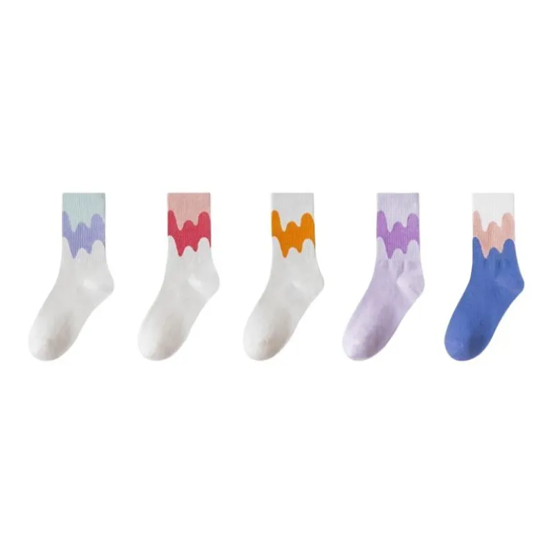 2323 Mid Calf Socks Women's 5 Pack-2