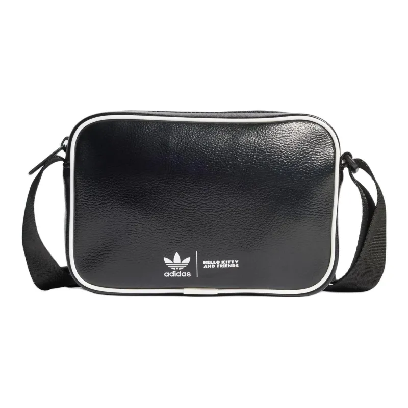 Adidas Originals Polyurethane Shoulder Bag Crossbody Bag Small Size Women's Black-2