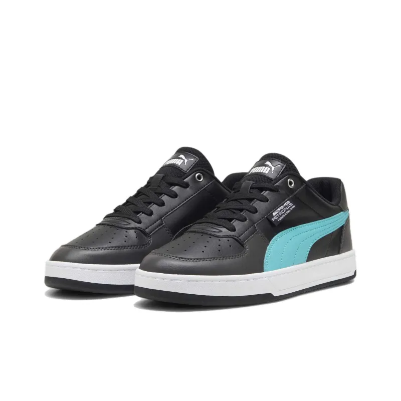 PUMA Mercedes AMG PETRONAS Caven 2.0 Anti Slip Wear Resistant Low Top Skateboard Shoes Unisex Black Blue-2