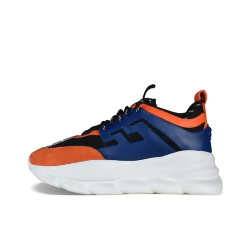 FANSIZHE Low Top Casual Shoes Men's Orange Blue