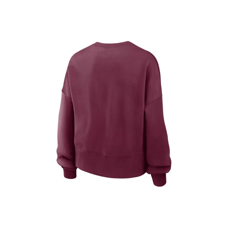 Nike Philadelphia Phillies Cooperstown Arch Sweatshirt Philadelphia Phillies Phillips Women's Chestnut-1