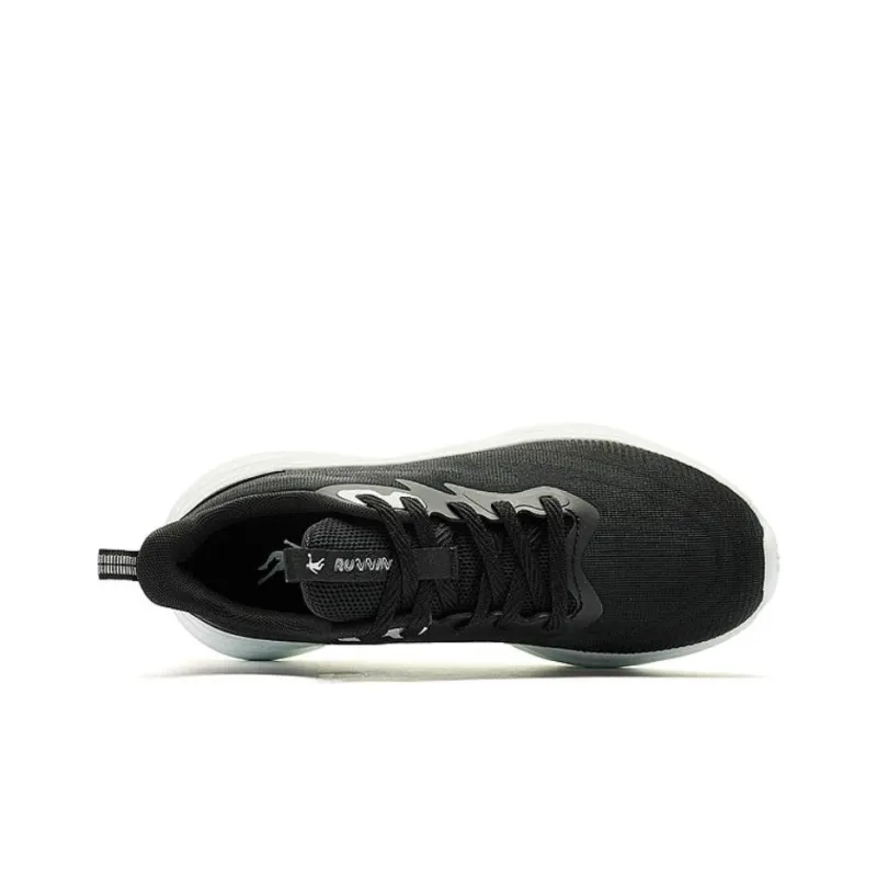 QIAODAN Yuebu 2.0 Durable Breathable Low Top Q COZY SOFT Running Shoes Women's Black White-4