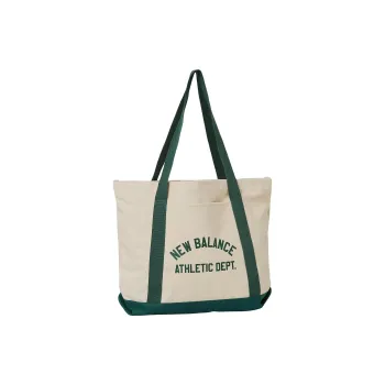 New Balance 100% Cotton Canvas Bag Tote Bag Shopping Bag Shoulder Bag Handbag Regular Unisex Night Green