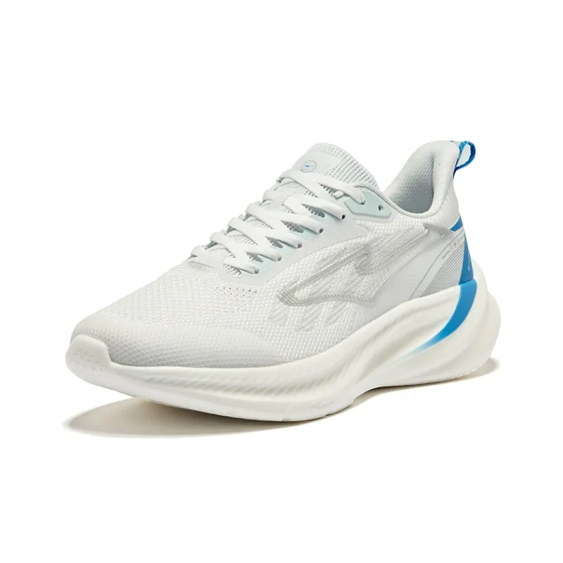 Erke Wind Chase 2.0 V2 Cushioned Slip-Resistant Abrasion-Resistant Breathable Low-Top Running Shoes Men's White Blue-2