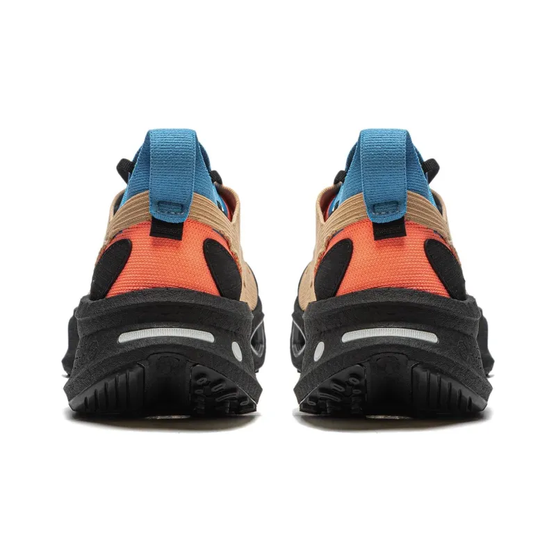 LiNing Cushioning Wear Resistant Low Top Sports Casual Shoes Unisex Brown Blue-5
