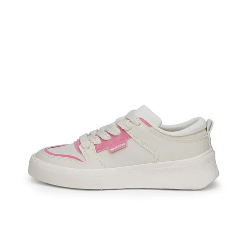 Warrior Sky Power Milk Foam Mini Cube Collection Low Top Skateboard Shoes Women's Beige Pink