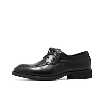 ZUWUDONG Dress Shoes Men Low Top Black/Russet