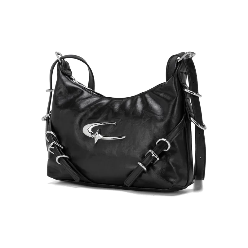 UNITE STAR PU Crossbody Bag Shoulder Bag Regular Women's Silver/White/Black-2