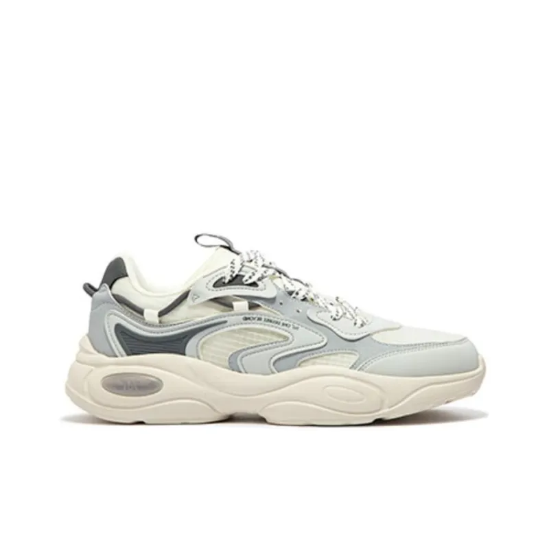 361° Cushioning Lightweight Low Top Casual Shoes Men's Blue Gray-1