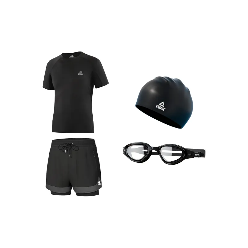 PEAK Swimming Sets Polyester Pool Men's Black-8