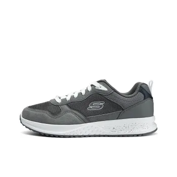 Skechers Breathable Low Top Running Shoes Men's Gray