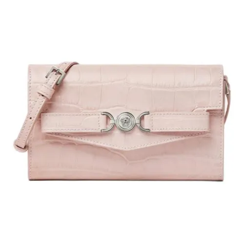 VERSACE Medusa '95 Calfskin Shoulder Bag Crossbody Bag Women's Light Pink
