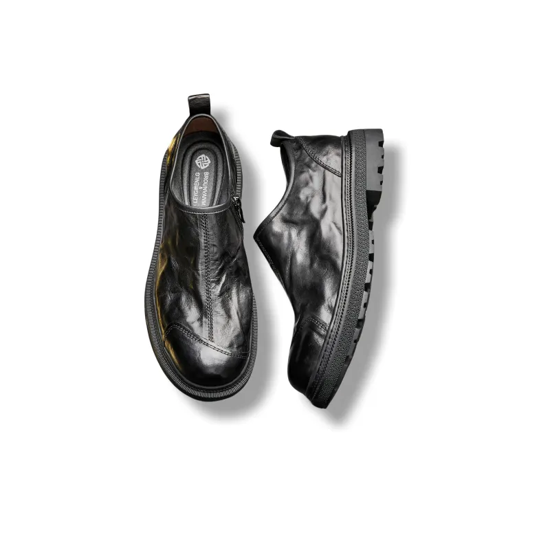Brounvanm Casual Shoes Men's Black-3