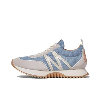 Moncler Pacey Denim Lace Up Sneakers Women's