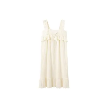 Xiang Ning Pai Nightgown Women's Milk White