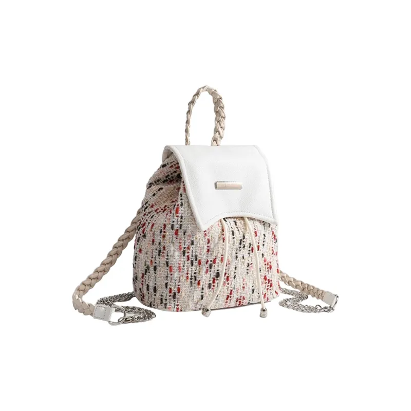UNITE STAR PU Backpack Handbag Regular Women's Bubble Gum White/Jumping Candy Color-9