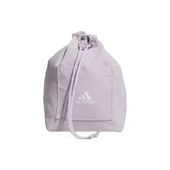 Adidas Recycled Polyamide One Shoulder Crossbody Bucket Bags Handbags Small Size Women's Silver