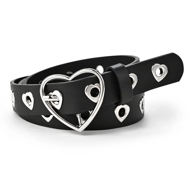 FUO Heart Shaped Cut Out Leather Belts Unisex-1