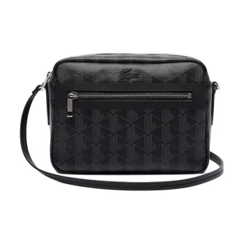 LACOSTE PVC Makeup Bag Regular Women's Black