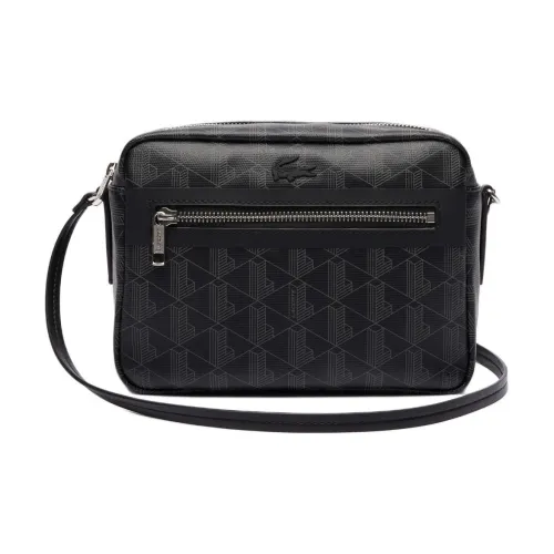 LACOSTE PVC Makeup Bag Regular Women's Black