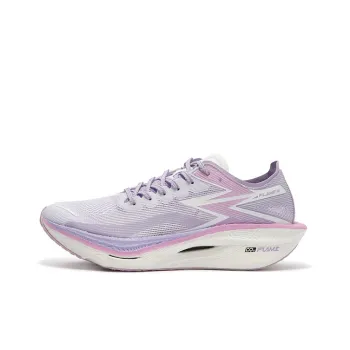 361° Fly Burn 3 Cushioning Anti Slip Wear Resistant Breathability Low Top Running Shoes Unisex White Purple